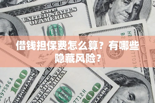 武汉借钱担保费怎么算？有哪些隐藏风险？