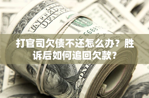 武汉打官司欠债不还怎么办？胜诉后如何追回欠款？