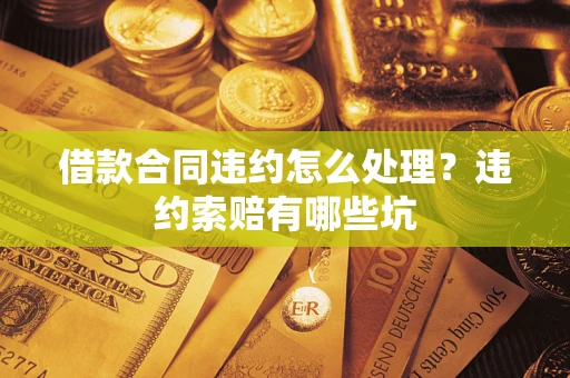 武汉借款合同违约怎么处理？违约索赔有哪些坑