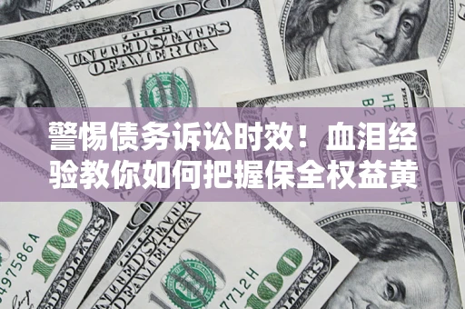 武汉警惕债务诉讼时效！血泪经验教你如何把握保全权益黄金期