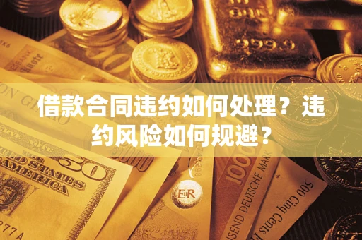 武汉借款合同违约如何处理？违约风险如何规避？