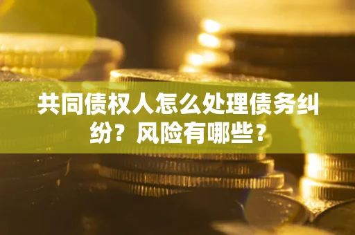 武汉共同债权人怎么处理债务纠纷？风险有哪些？