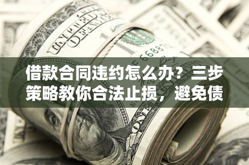 武汉借款合同违约怎么办？三步策略教你合法止损，避免债务危机升级