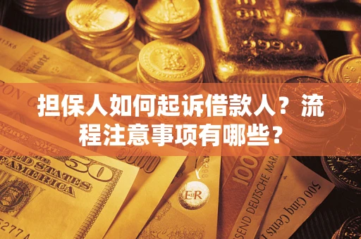武汉担保人如何起诉借款人？流程注意事项有哪些？